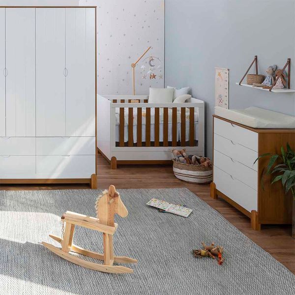 kit quarto lotus branco e savana